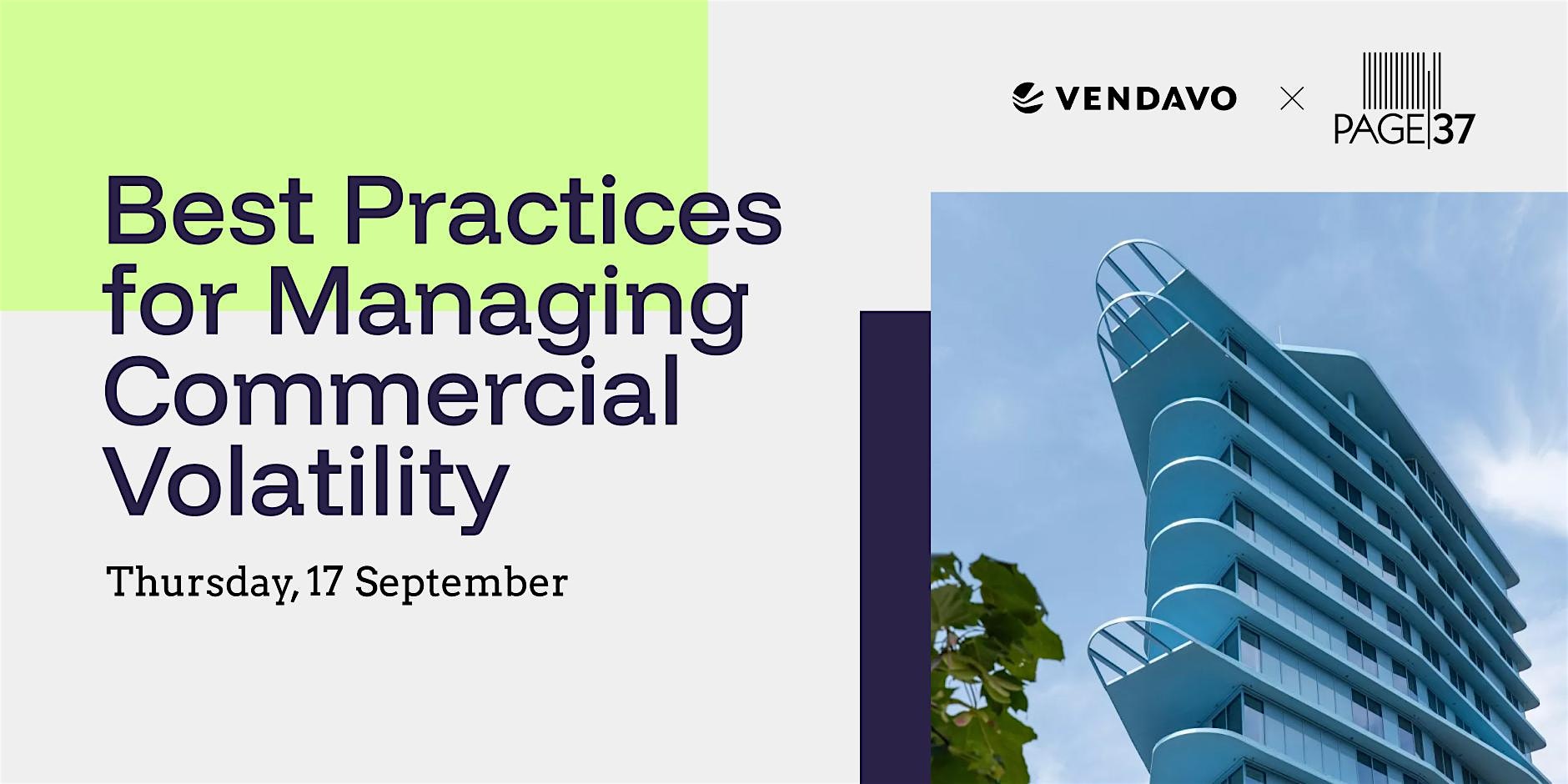 Vendavo x Page37: Best Practices for Managing Commercial Volatility
