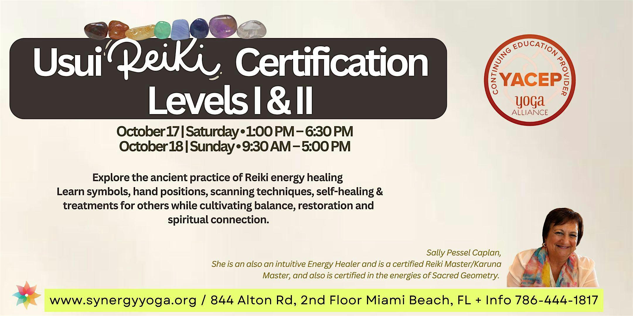 Usui Reiki Certification Levels I & II | Reiki Healing Certification
