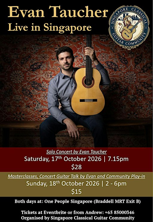 Evan Taucher Recital Come and hear Evan live in concert!