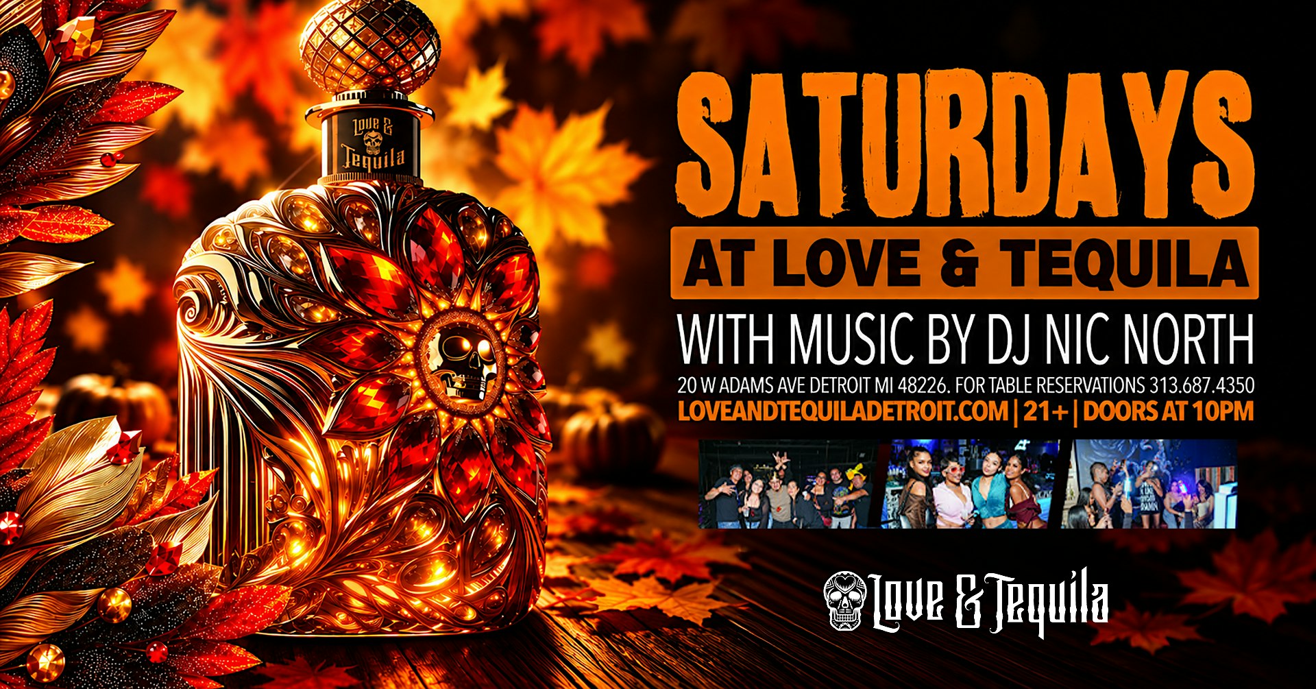 Saturdays at Love and Tequila on October 17