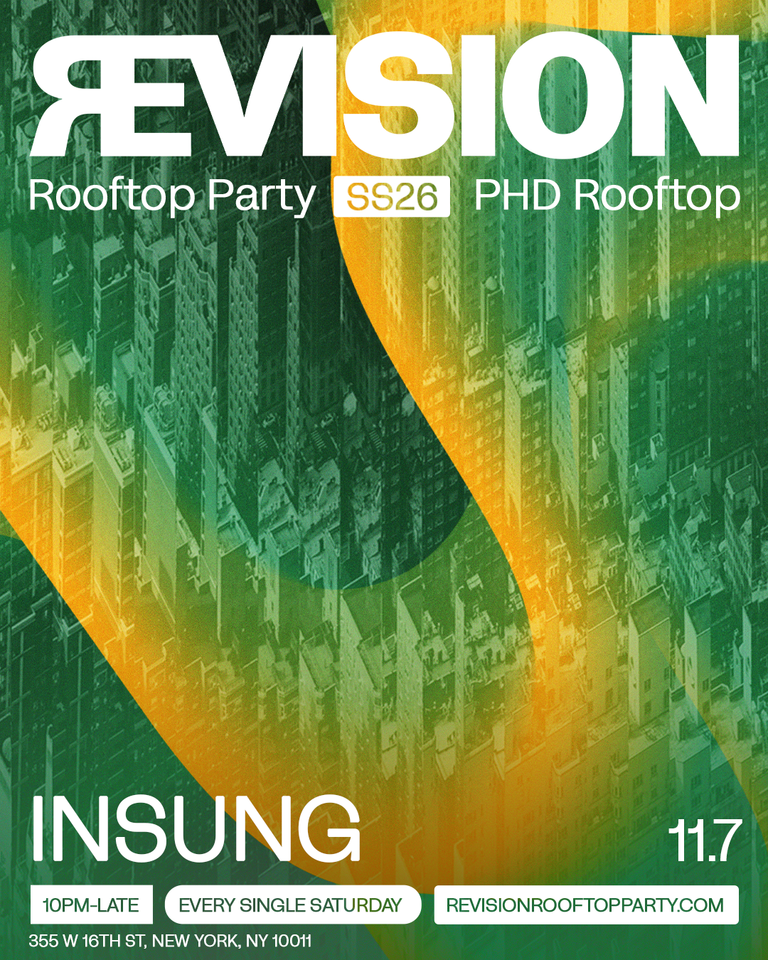 revision rooftop party // 11.7.26 