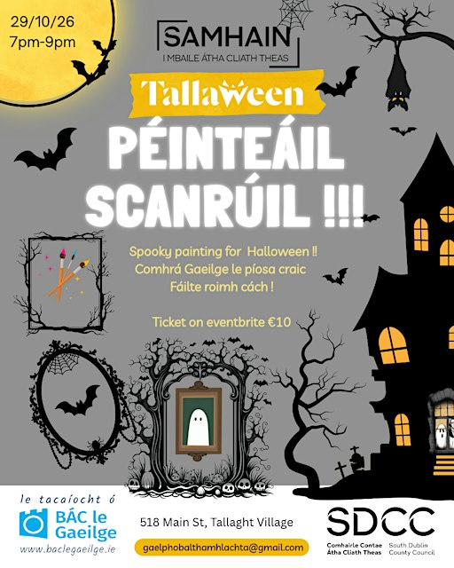 Péinteáil Scanrúil !!!  Spooky Painting