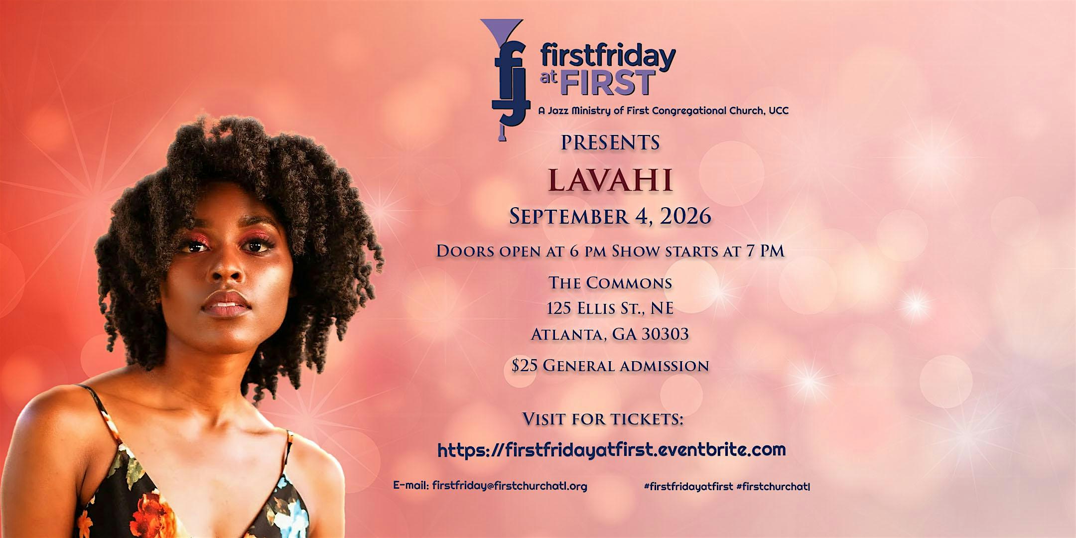 First Friday at First "LIVE"- SEPTEMBER 2026 - LAVAHI