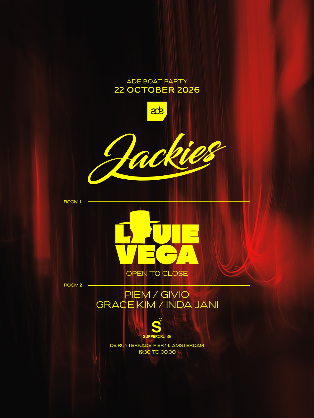 Jackies ADE Boat Party 2026 - Louie Vega - Open to Close