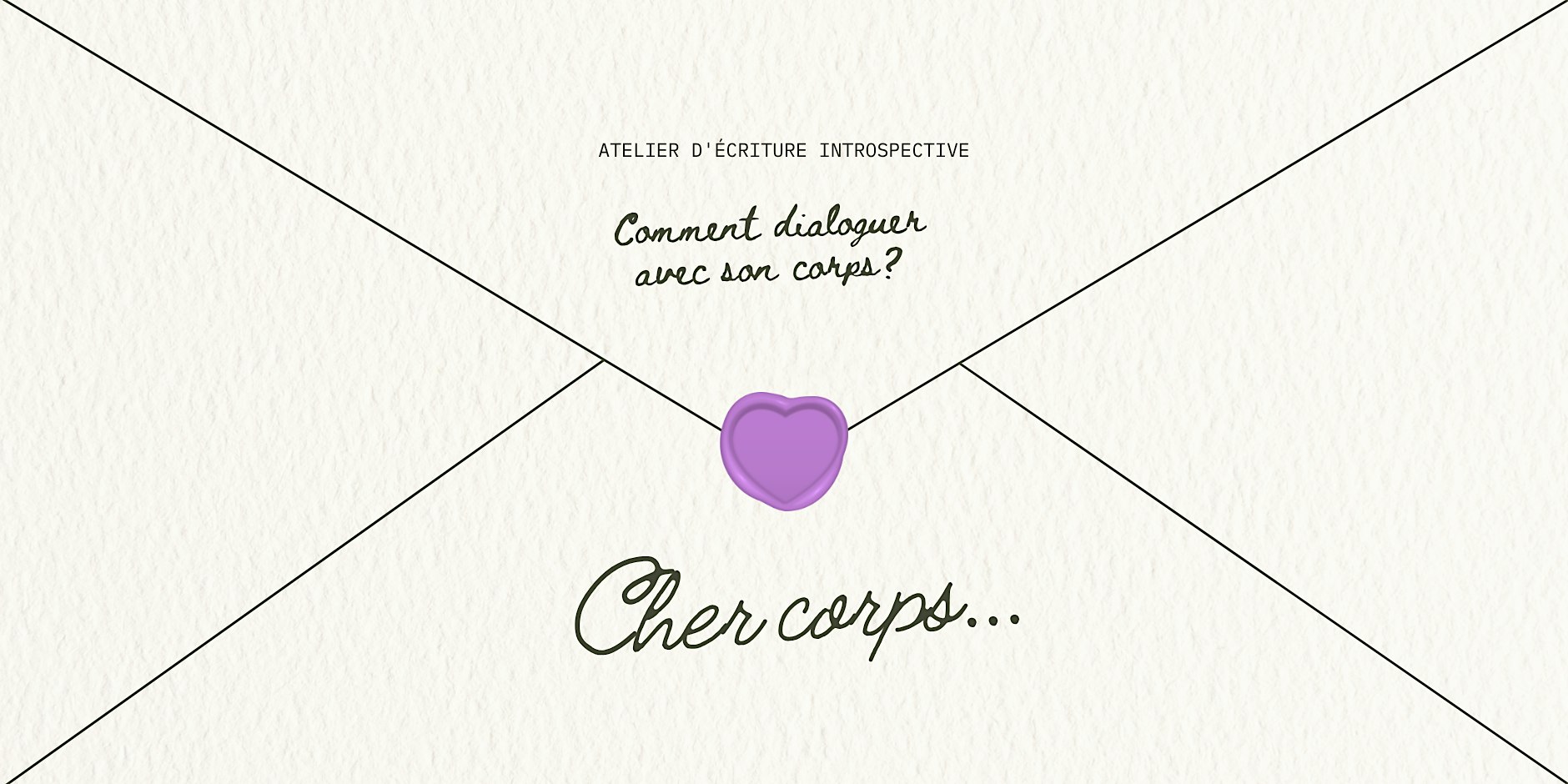 "Cher corps..." atelier d'écriture introspective