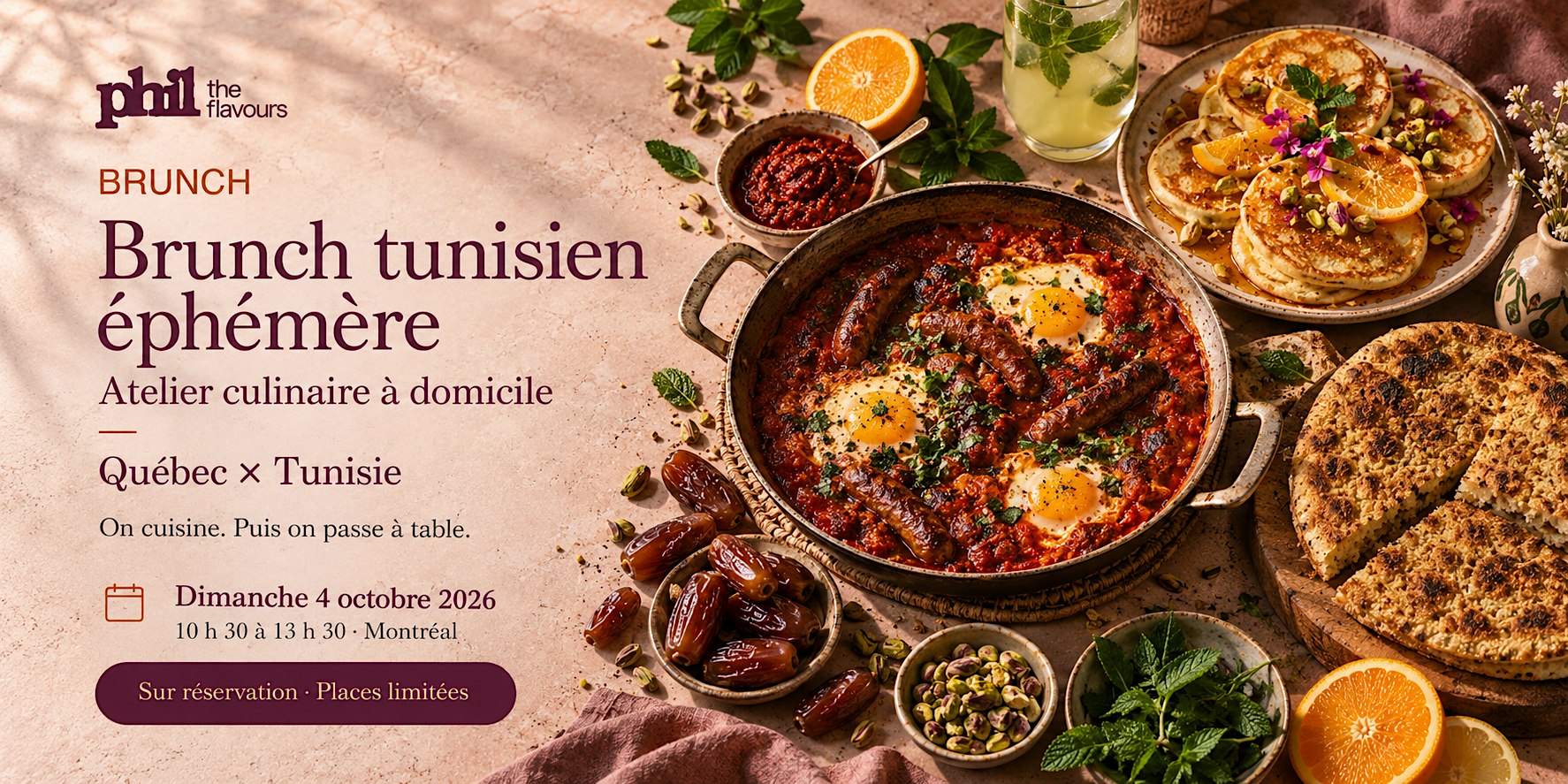 Cuisinez un brunch tunisien à la montréalaise