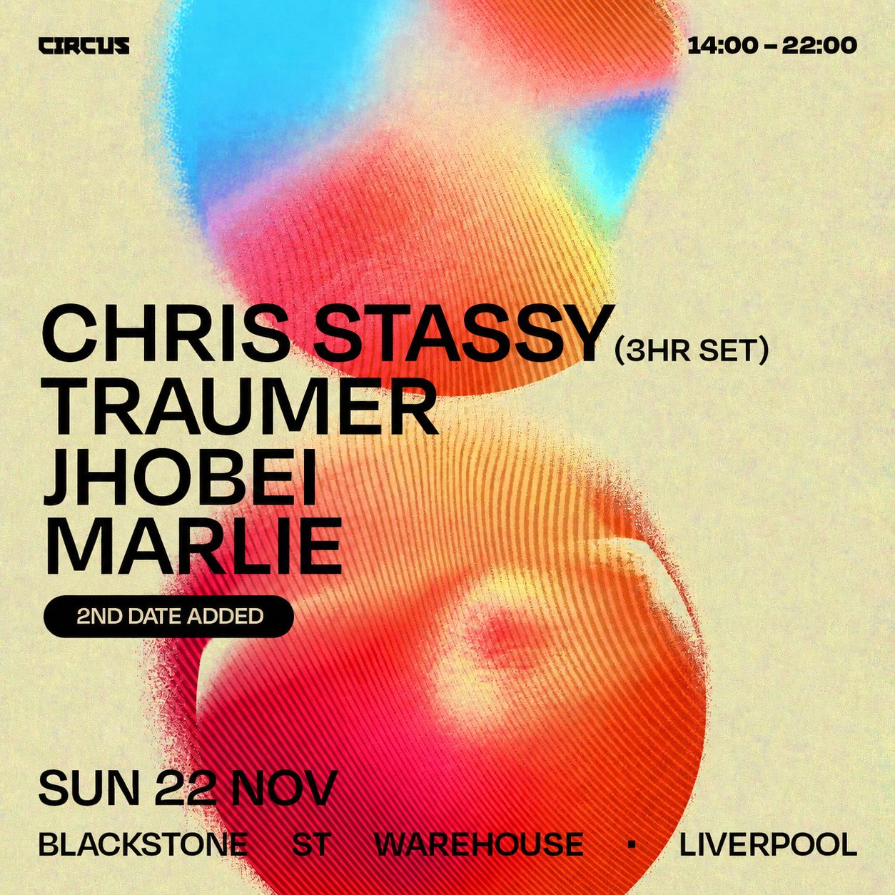 Circus presents Chris Stassy Sun 22nd Nov Liverpool