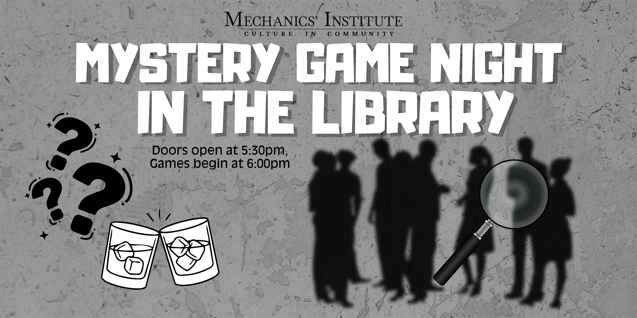 Mystery Game Night in the Library