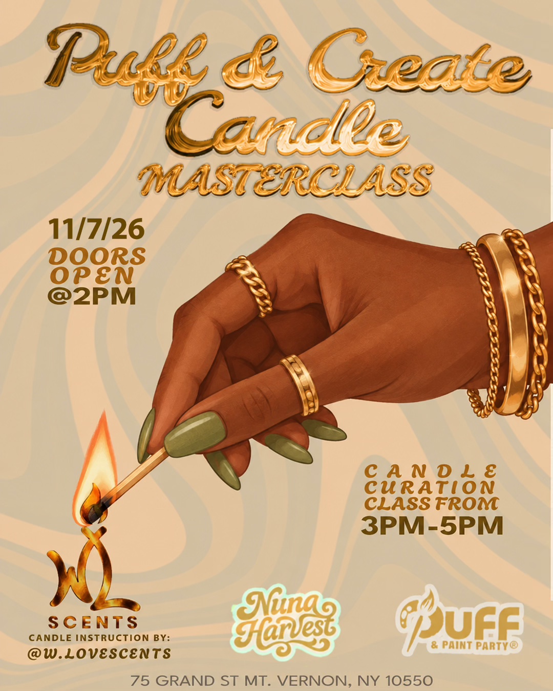 11/7 PUFF & CREATE: CANDLE MAKING MASTERCLASS *MV NEW YORK*