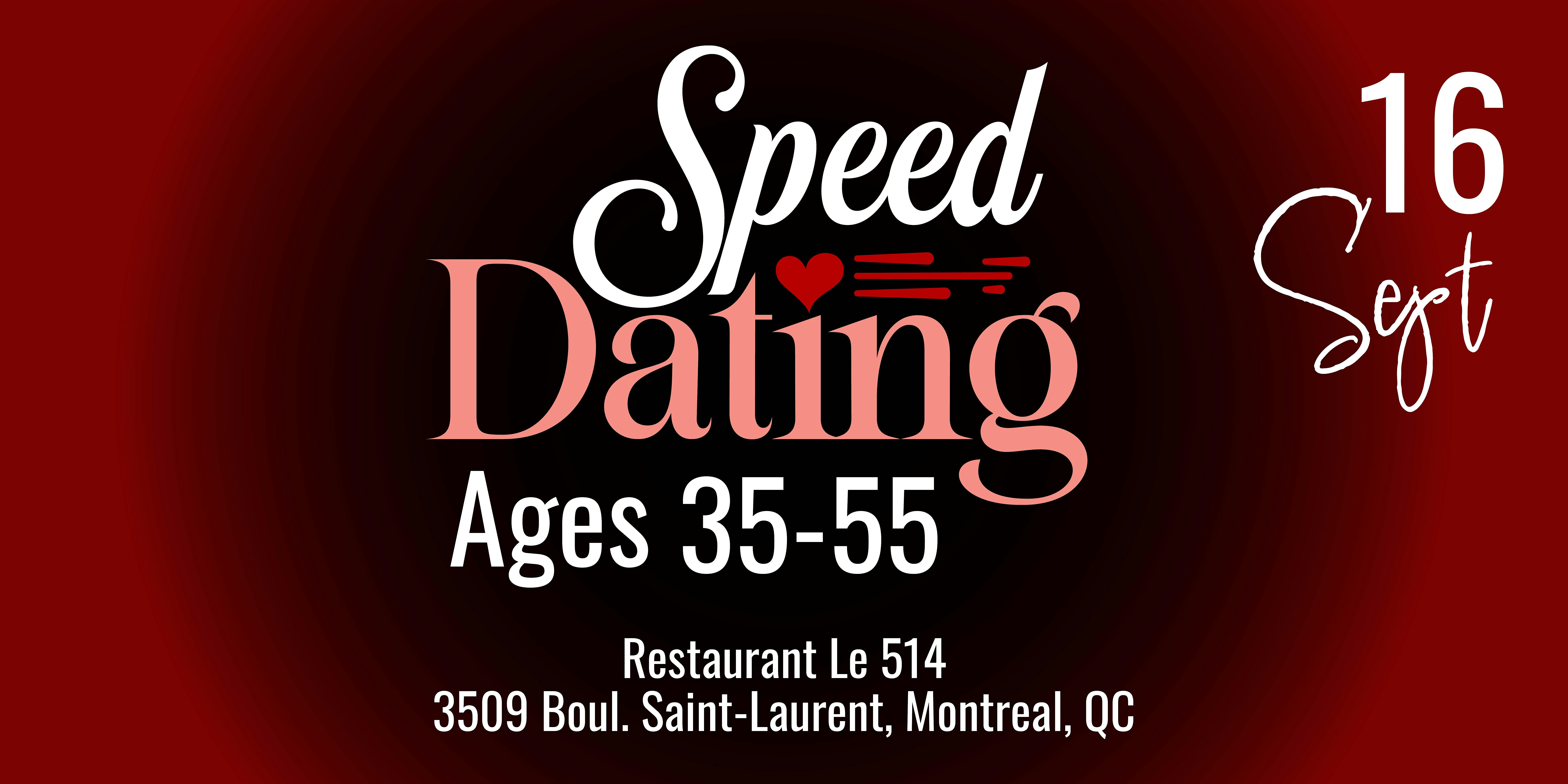 Speed Dating | Ages 35-55 | Ladies 2x1