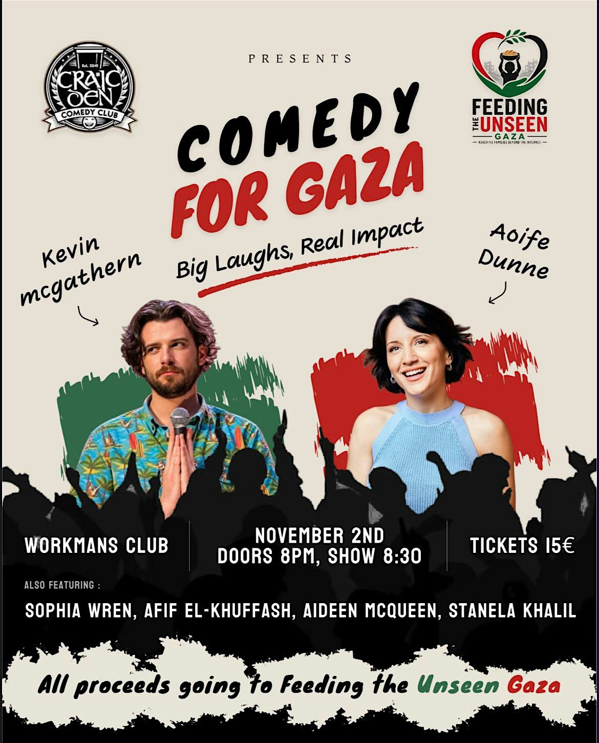 Comedy For Gaza - Nov 2, 2026 - 8:30PM
