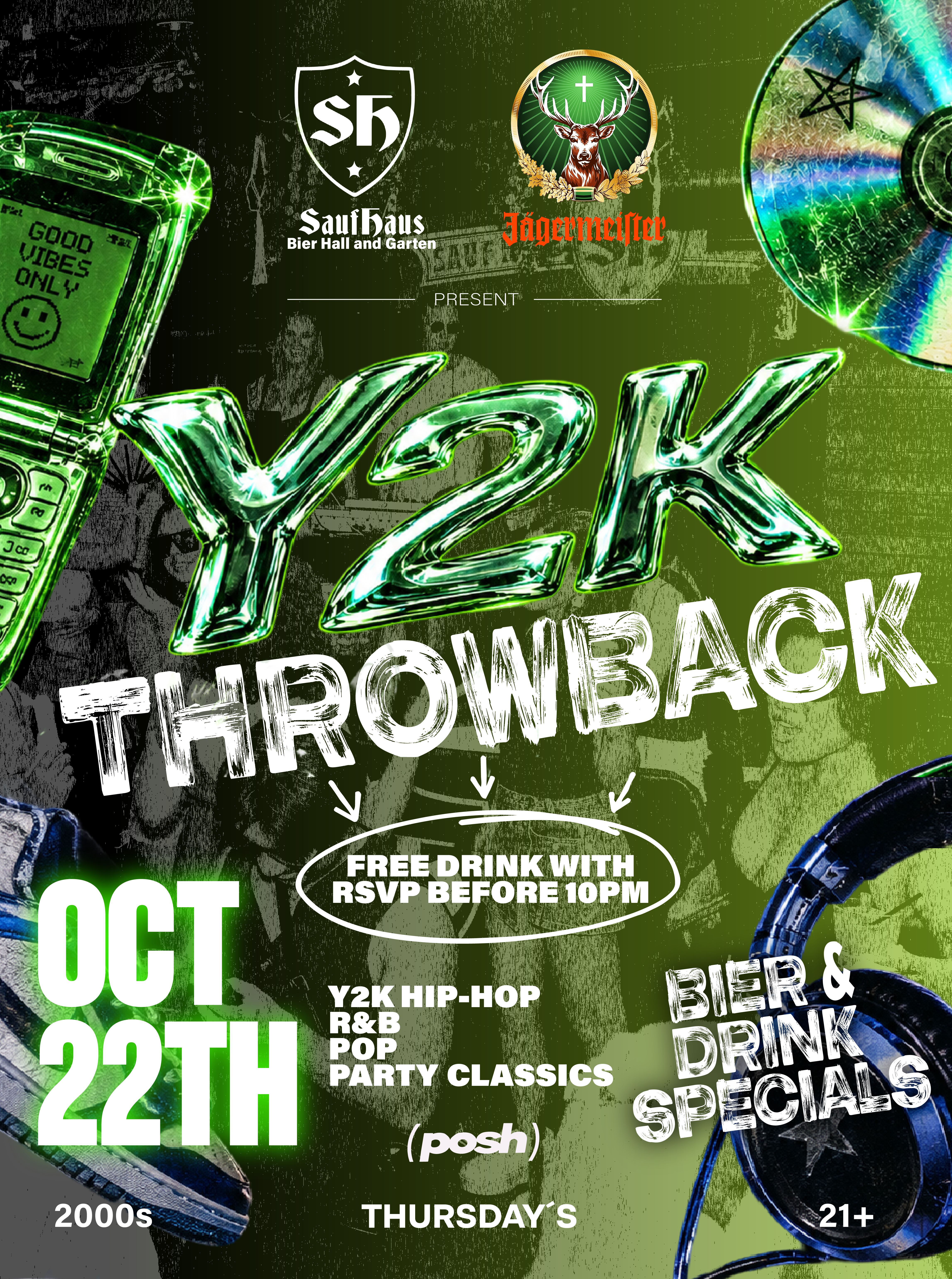 Y2K THROWBACK COLLEGE PARTY X SAUF HAUS