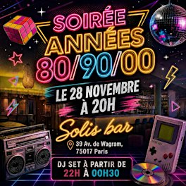 Soirée années 80/90/00 entre célibataires✨ Bar d'Hôtel 5* (Champs-Élysées)