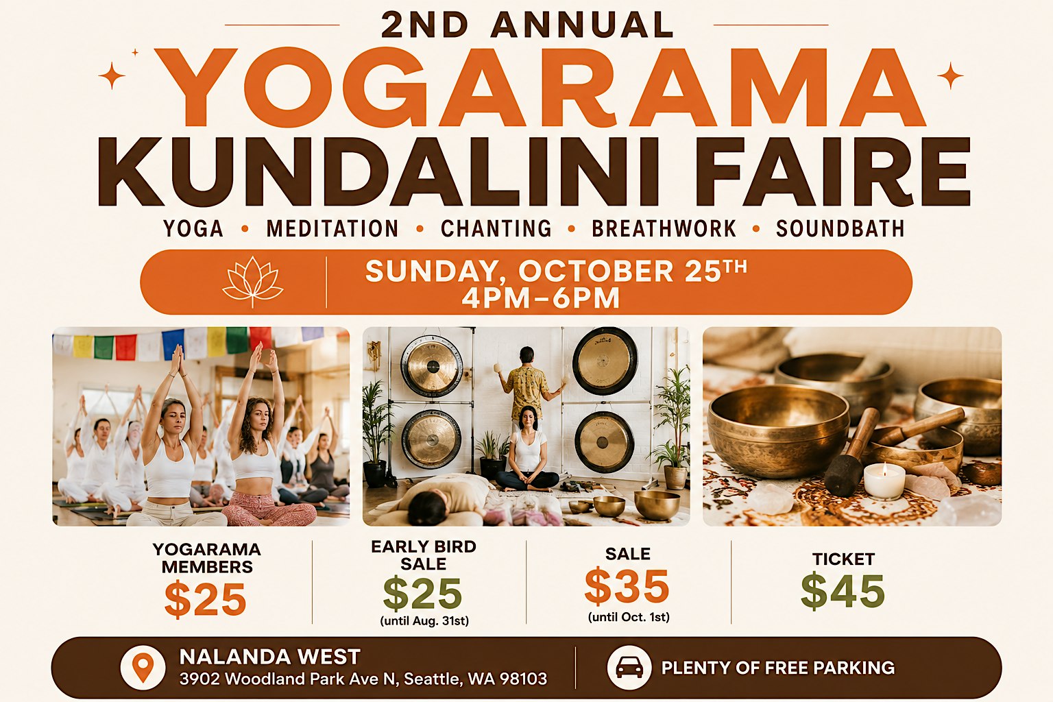 YogaRama Kundalini Faire (Kundalini Yoga+Soundbath+Treats )