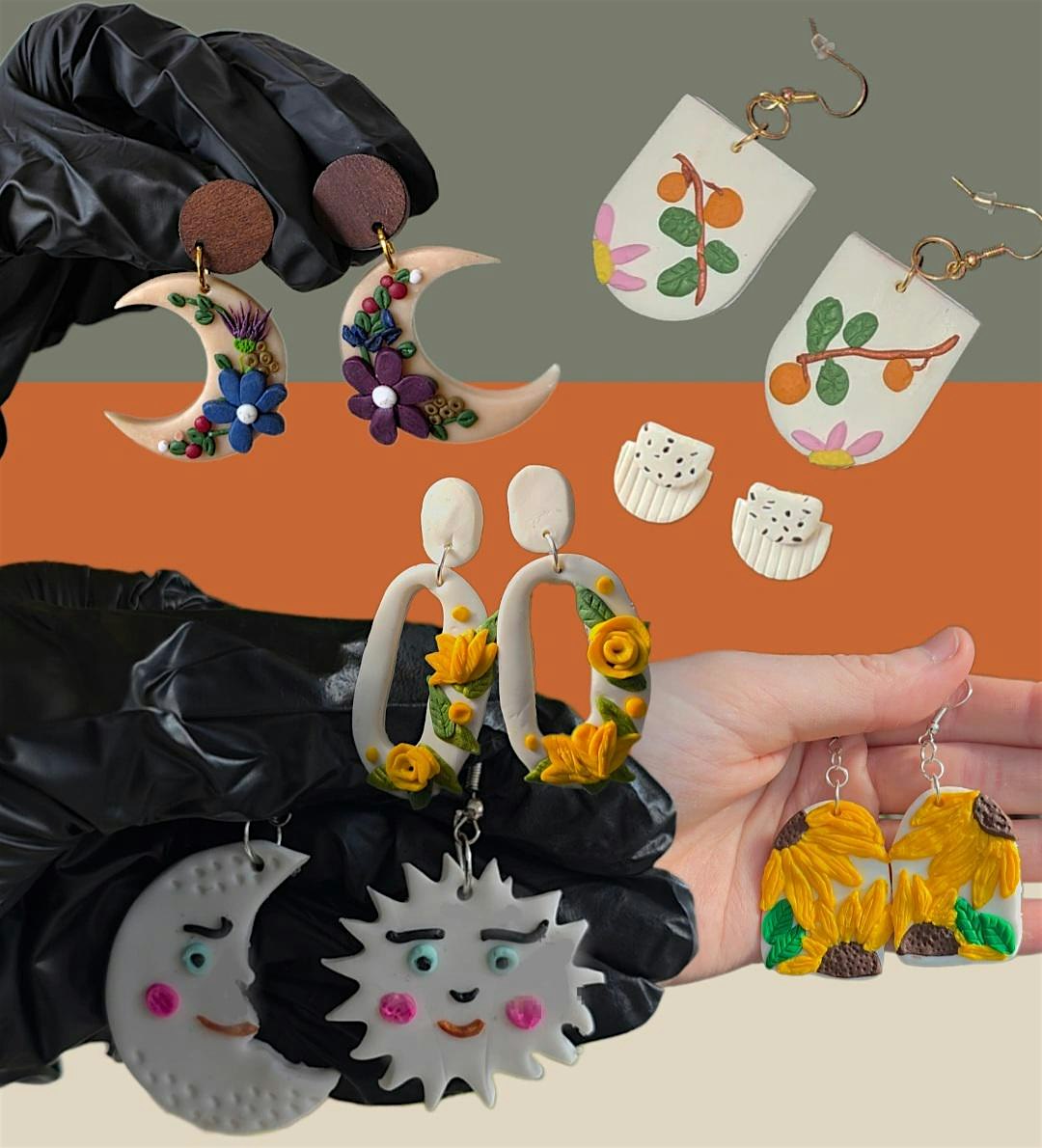 BRSHES, Clay Earring Making  Workshop - Autumn Inspired! Glasgow