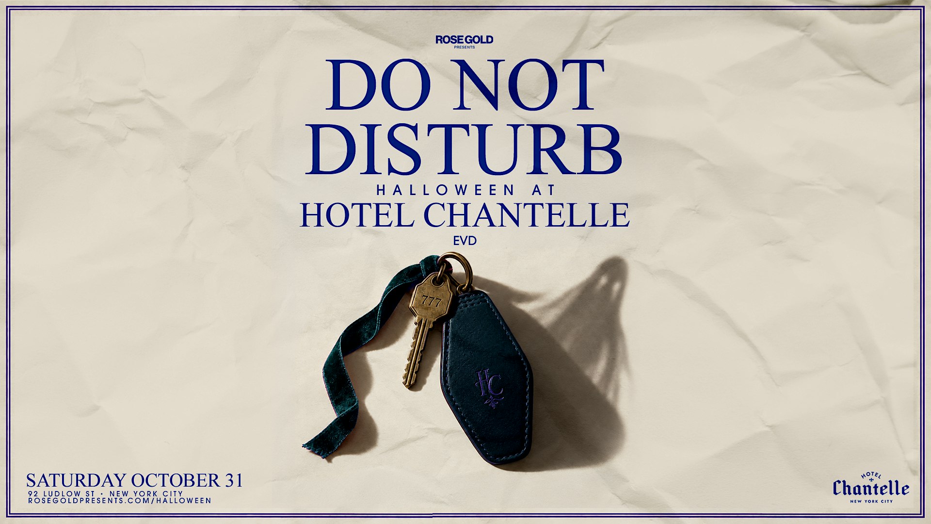 Hotel Chantelle Halloween Party: Do Not Disturb — Oct 31