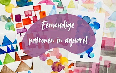 Eenvoudige patronen in aquarel