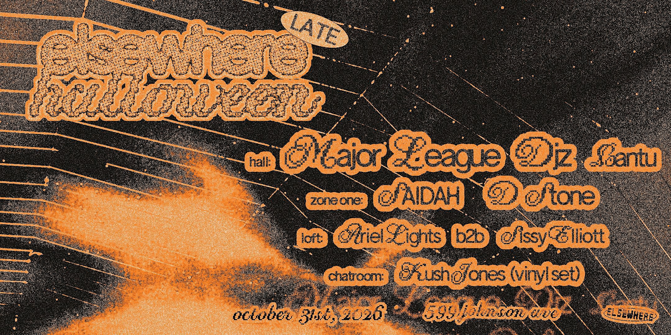 Elsewhere Halloween - Major League DJz, SAIDAH, D Stone + more