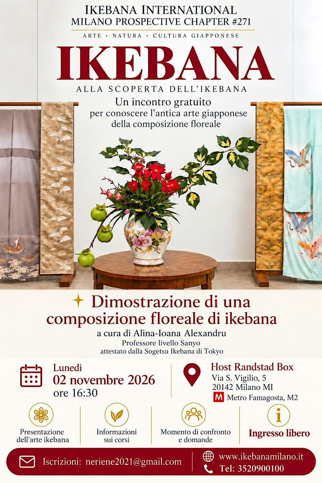 Alla scoperta dell’Ikebana – Arte giapponese della composizione floreale