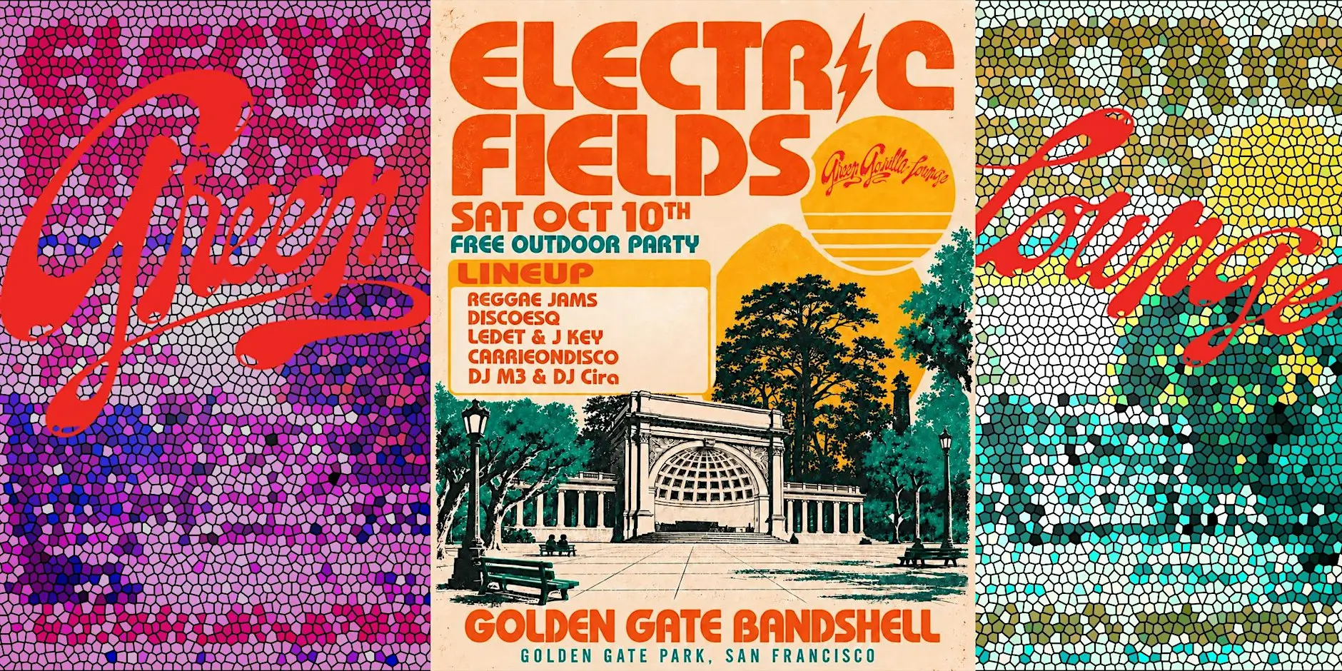ELECTRIC FIELDS - FREE PARTY - GOLDEN GATE PARK BANDSHELL
