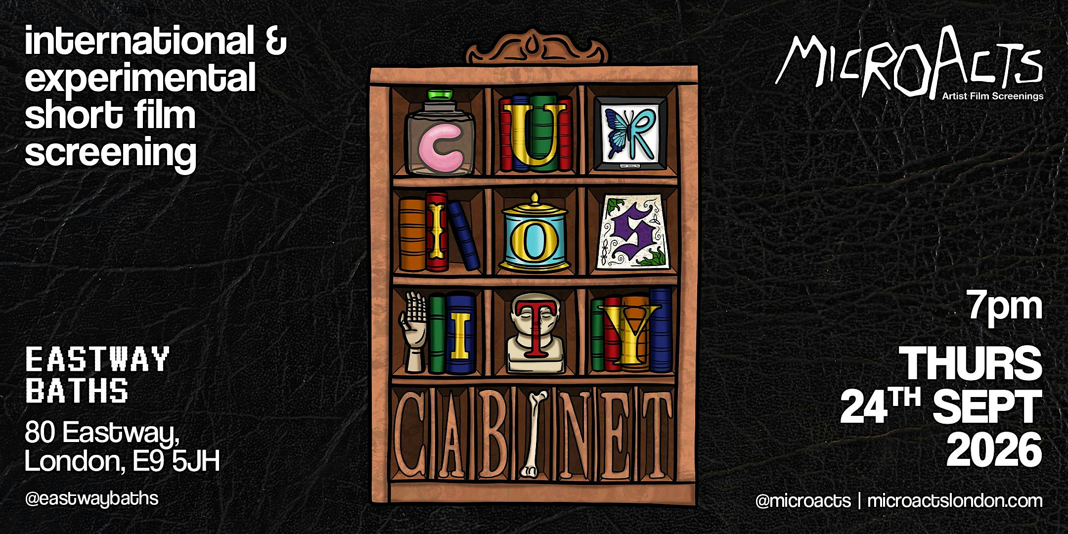 MicroActs presents Curiosity Cabinet • Short Film Screening
