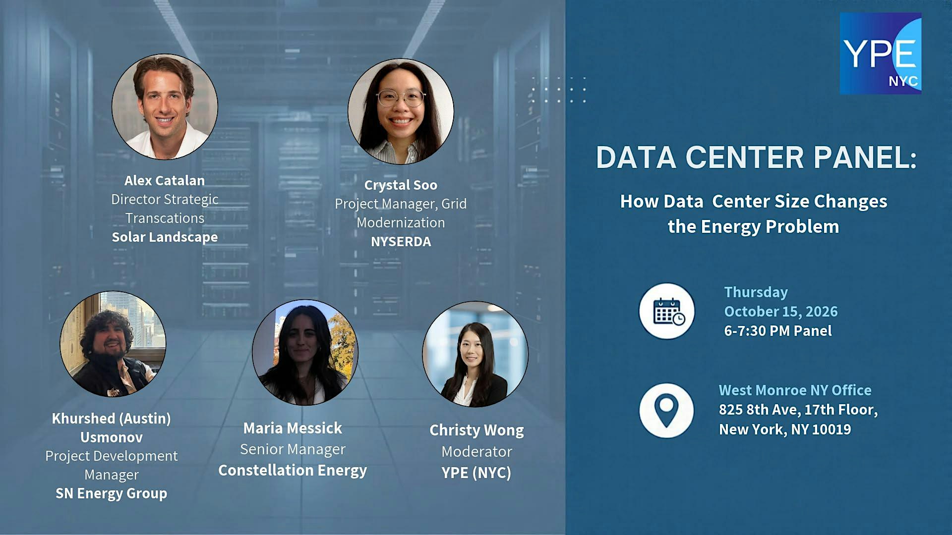 Data Center Panel: How Data Center Size Changes the Energy Problem