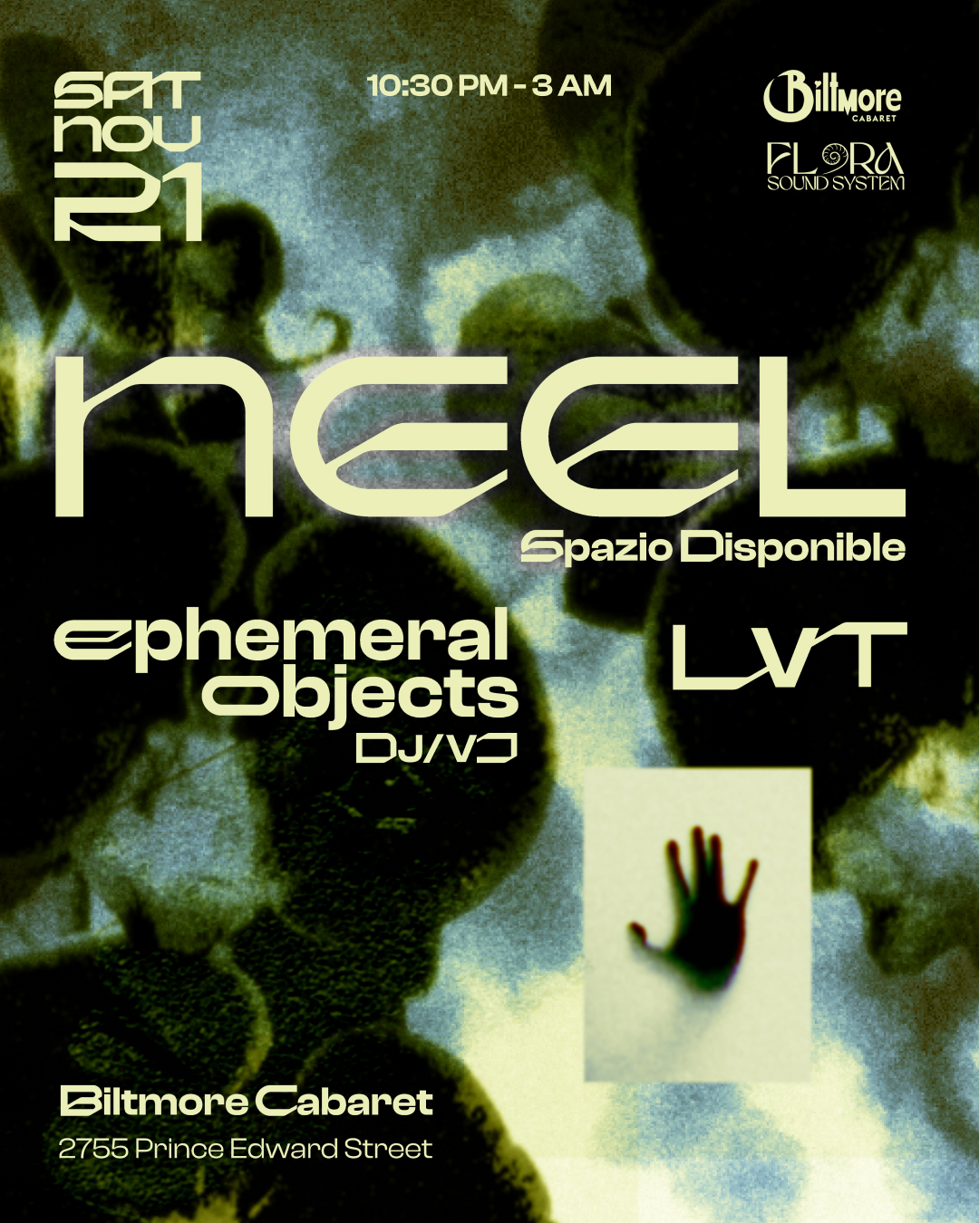 Stamina presents: Neel (Spazio Disponible) with ephemeral objects & LVT