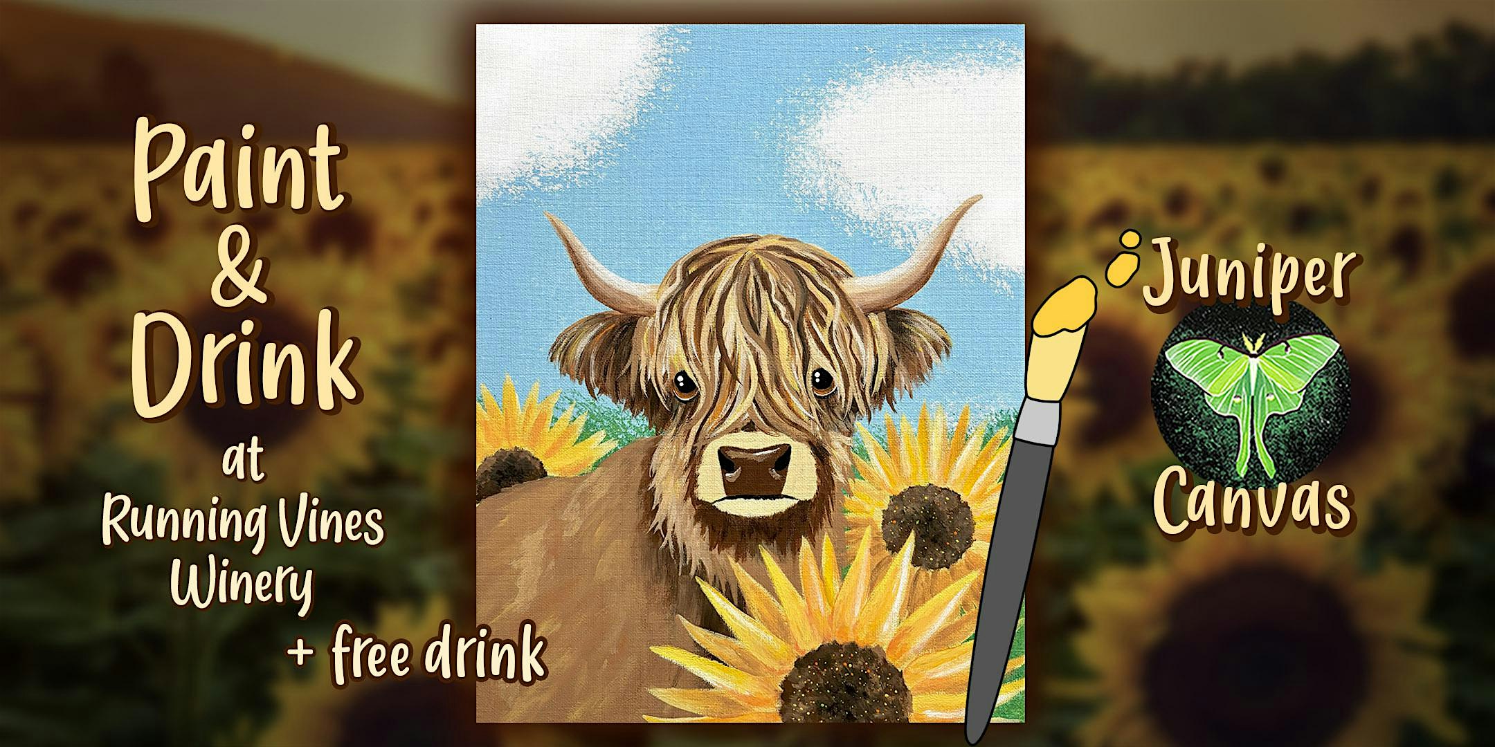 Paint & Drink at Running Vines Winery: Sunny Highland