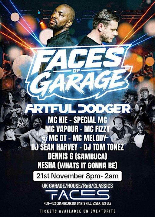 Faces of garage