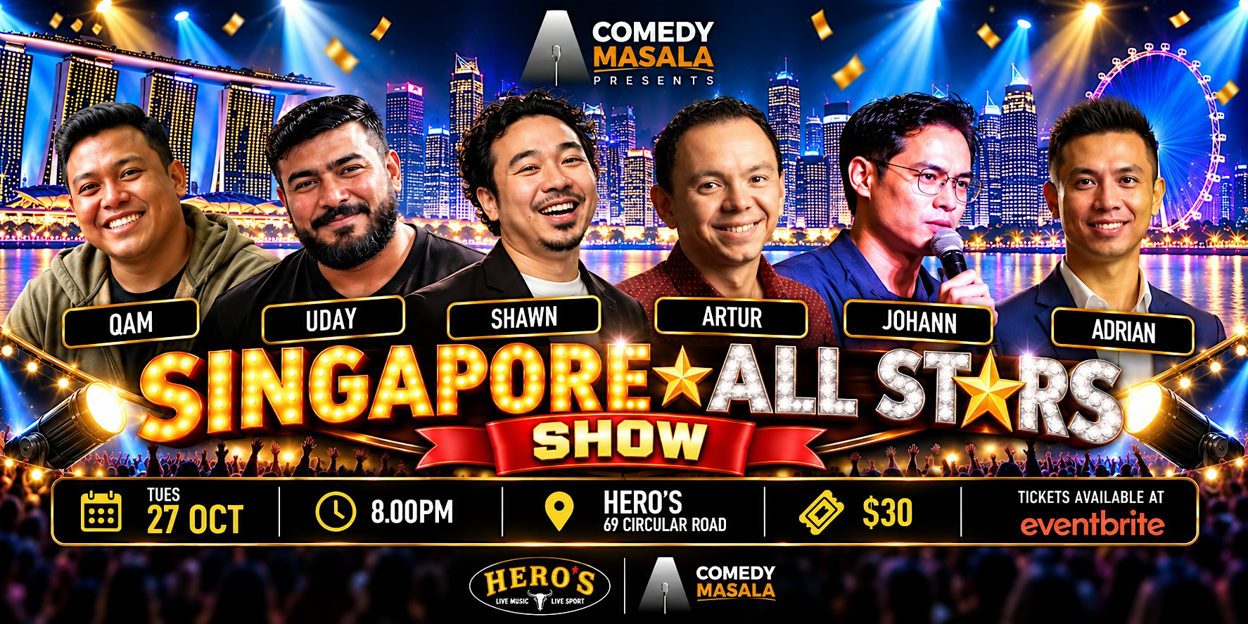 Comedy Masala ft. SINGAPORE ALL STARS COMEDY SHOW