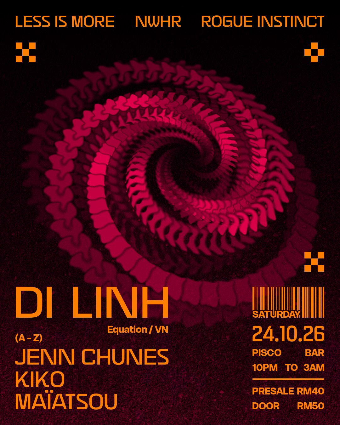 Rogue Instinct x NWHR x Less Is More: Di Linh (Equation,VN), Jenn Chunes, Kiko, Maïatsou