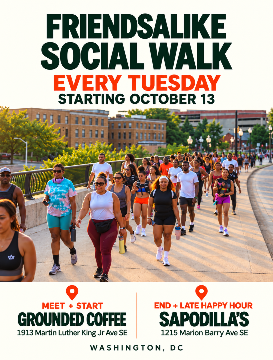 FRIENDSALIKE SOCIAL WALK @ Grounded Coffee Cafe