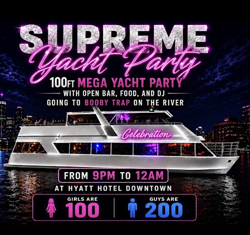 100ft HIP HOP MEGA YACHT PARTY