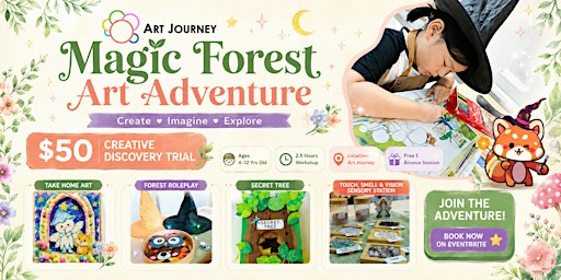 Magic Forest Art Adventure — Kids Art Workshop (Ages 4–12)