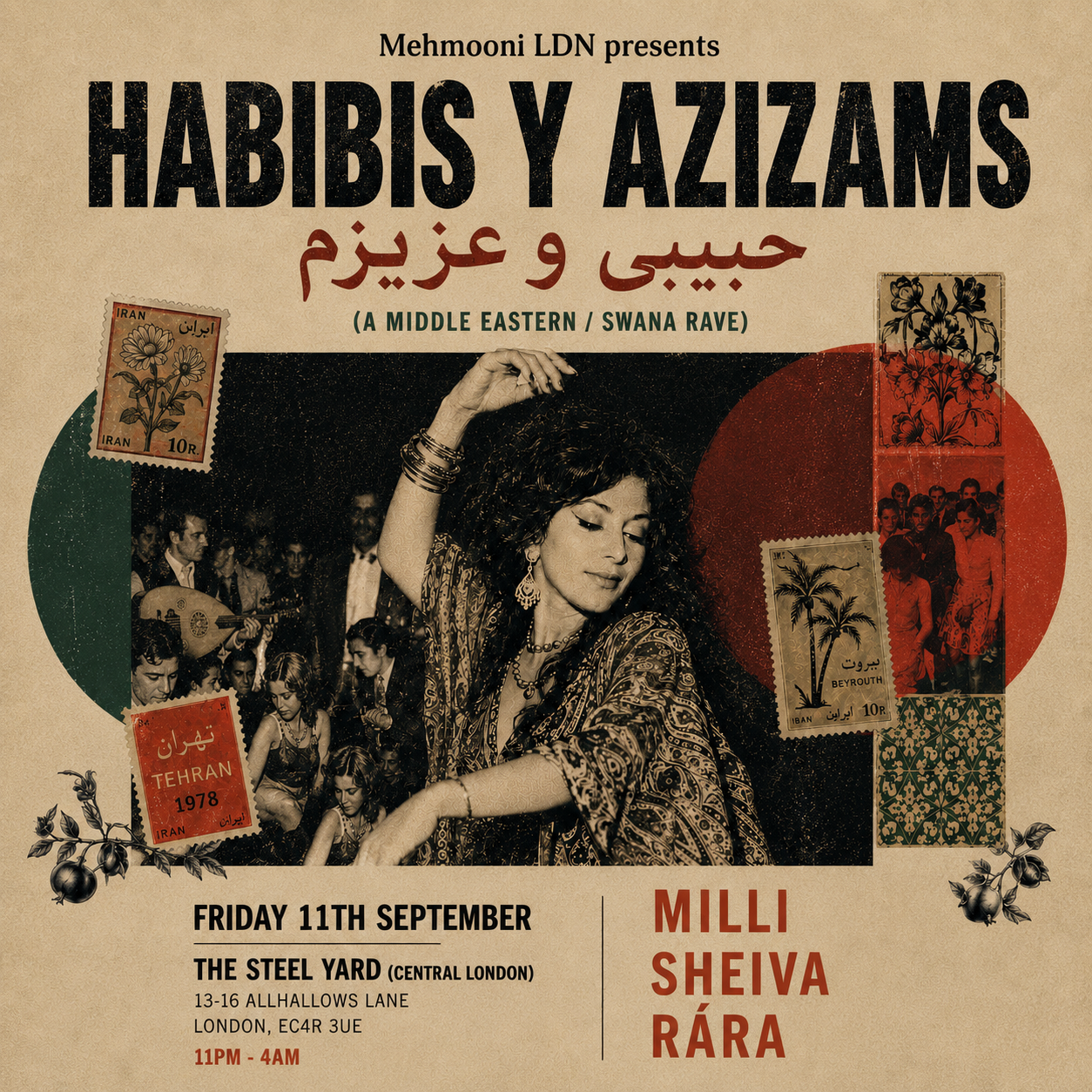 Habibis y Azizams: A Middle Eastern / SWANA RAVE (CENTRAL LDN)