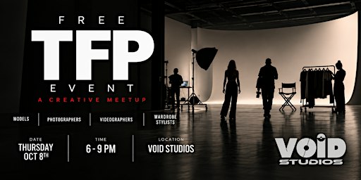 A Free TFP Meetup Event: Models. Photographers. Videogrpahers
