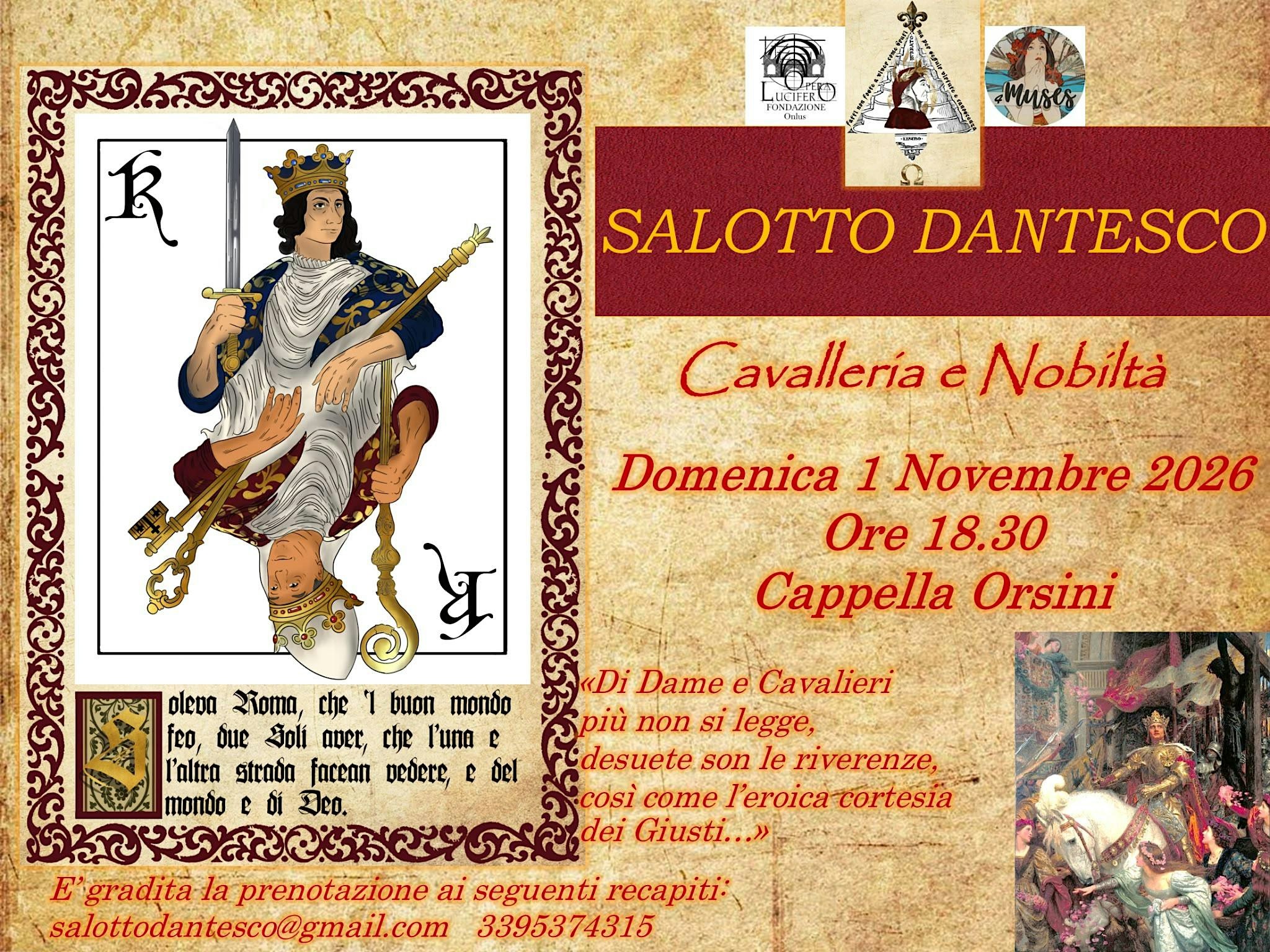 Salotto Dantesco : Cavalleria e Nobiltà