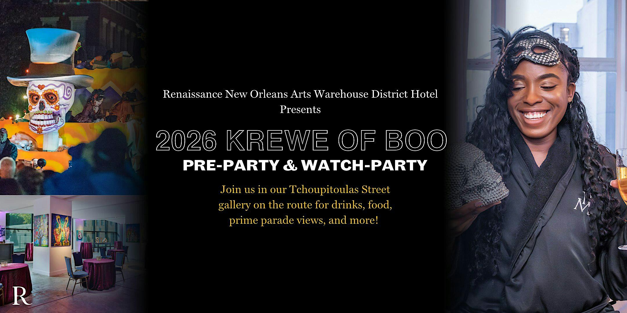 Krewe of Boo Pre-Party & Watch Party