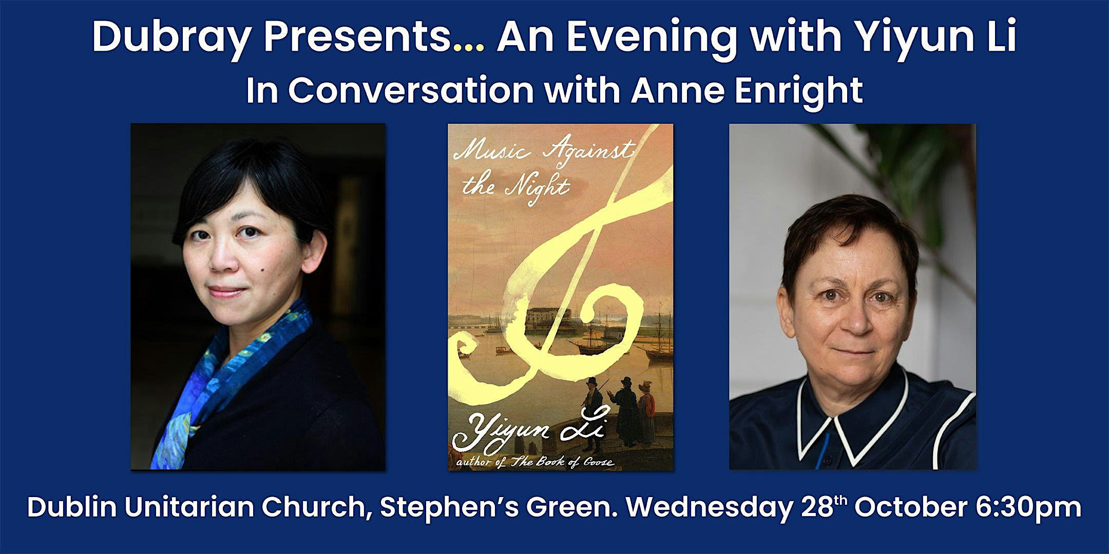 Dubray Presents... Yiyun Li In Conversation with Anne Enright
