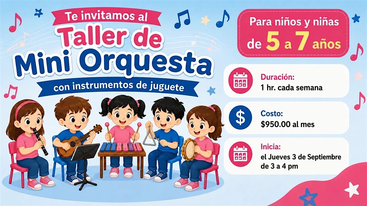 Taller de Mini Orquesta (5 a 7 años)