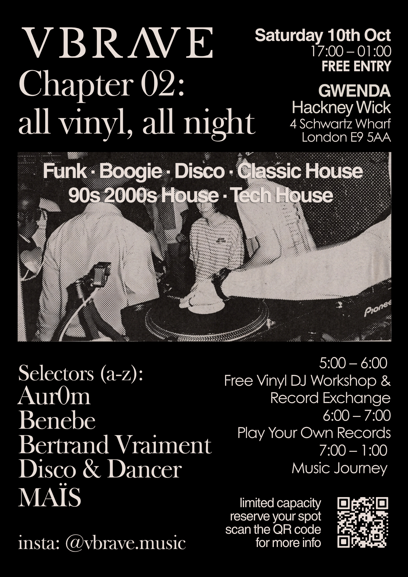 VBRAVE & Friends: All Vinyl, All Night