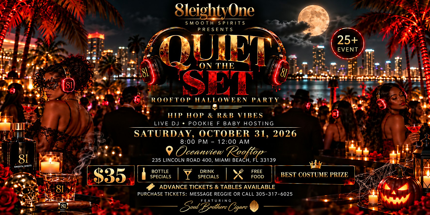 81eightyOne Smooth Spirits Halloween Headphone Rooftop Party
