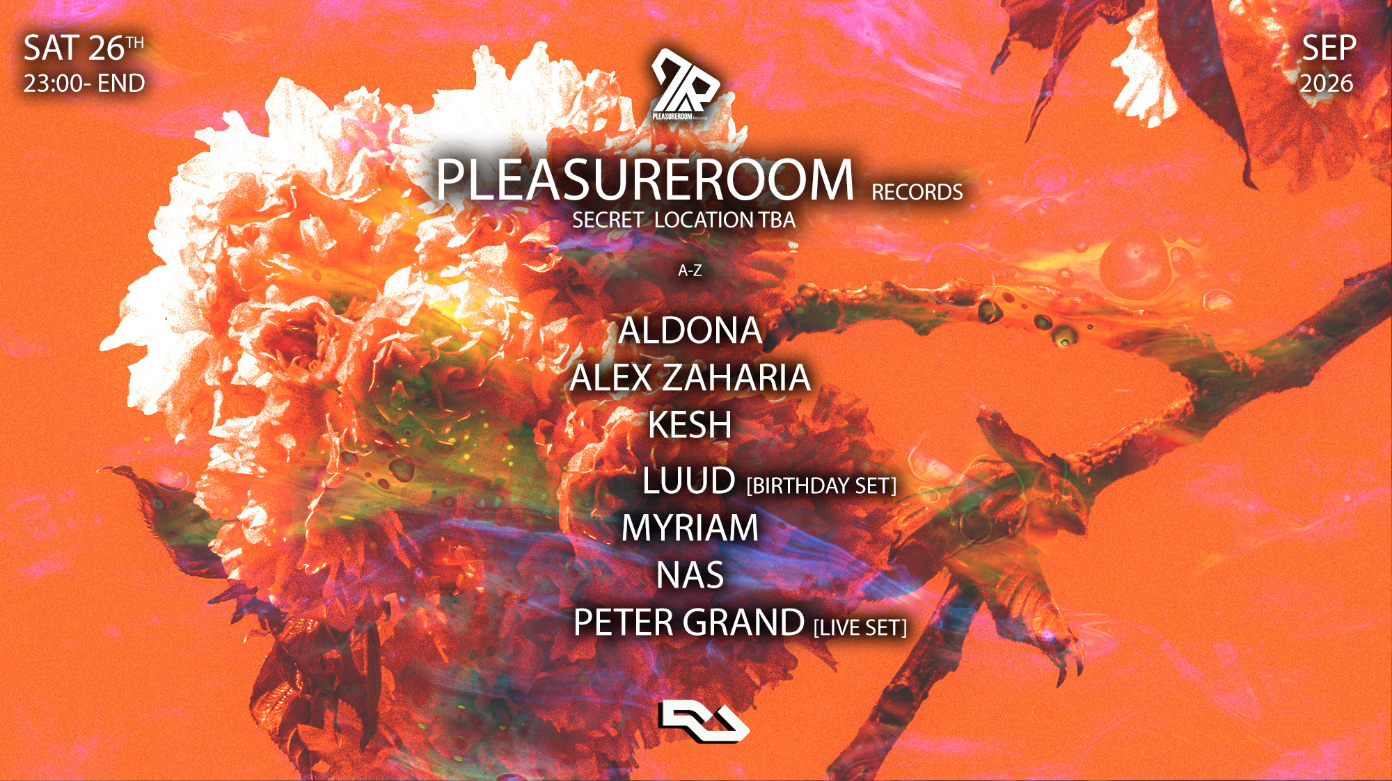 Pleasureroom Records with Aldona, Alex Zaharia Kesh, LUUD, Myriam, Nas, Peter Grand