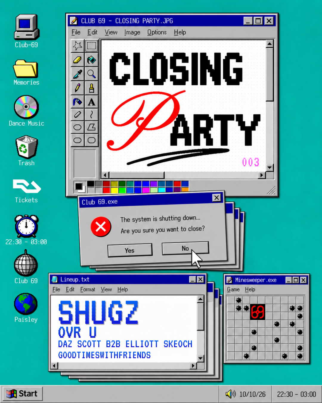 SHUGZ: The Final Dance [Club 69 CLOSING WEEKEND]