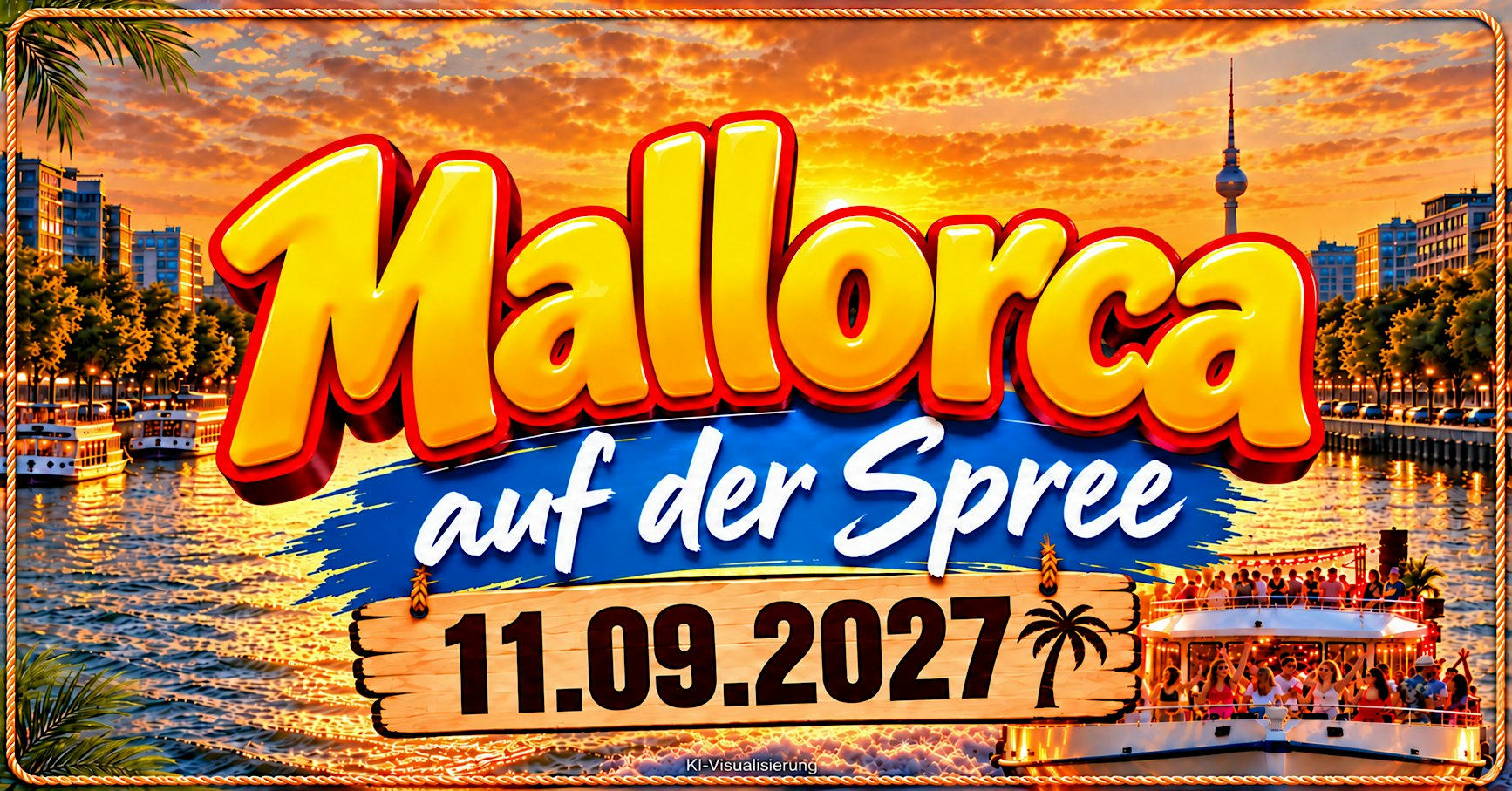 Mallorca auf der Spree / Party Bootstour
