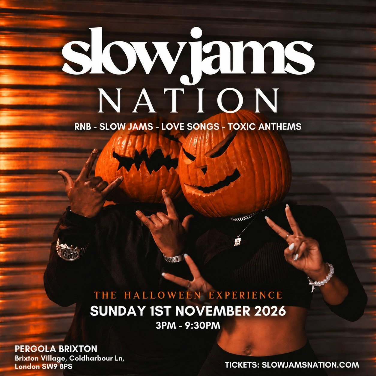SLOW JAMS NATION - Halloween RnB Day Party