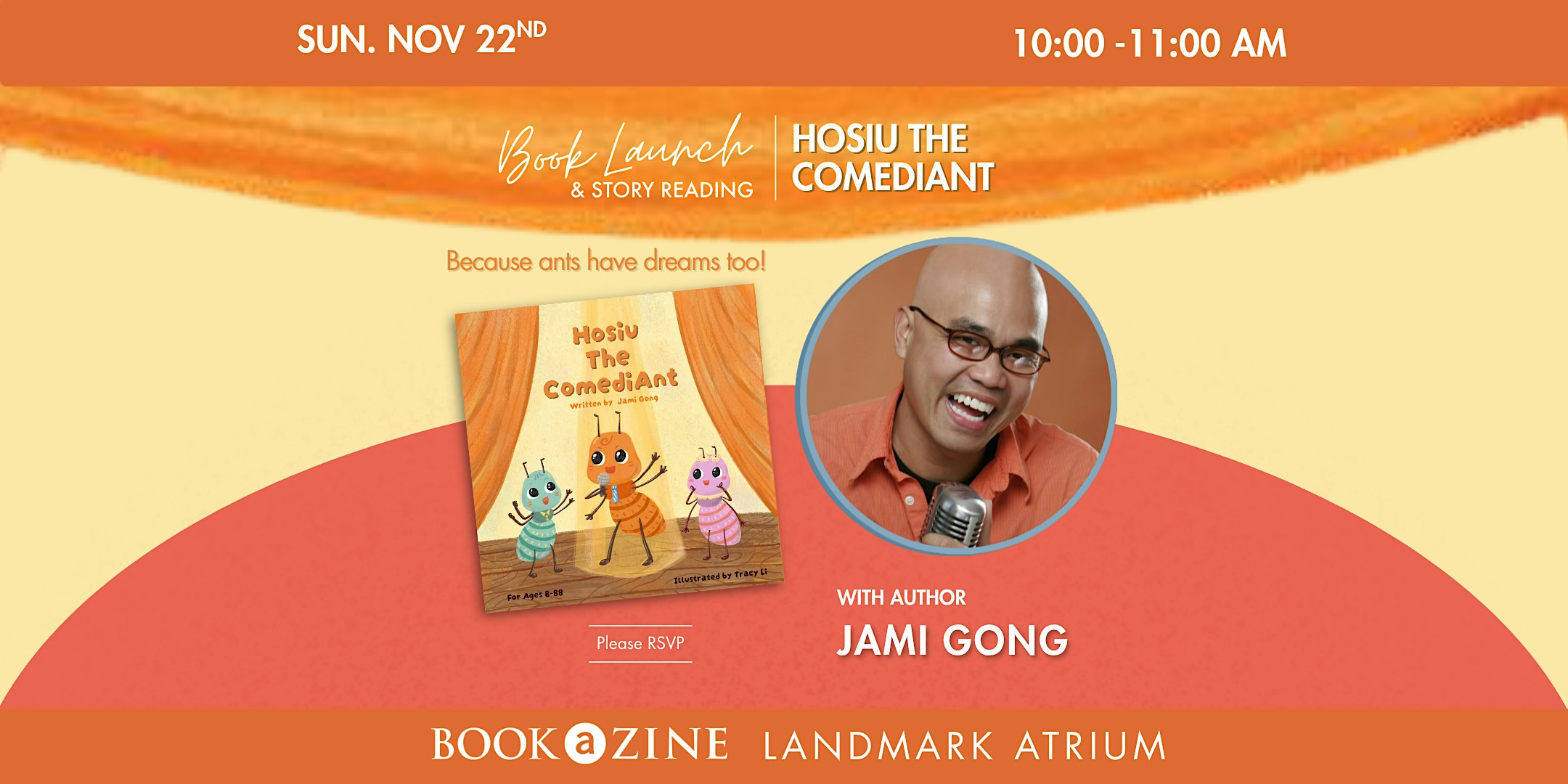 Book Launch & Story Reading: Hosiu The ComediAnt