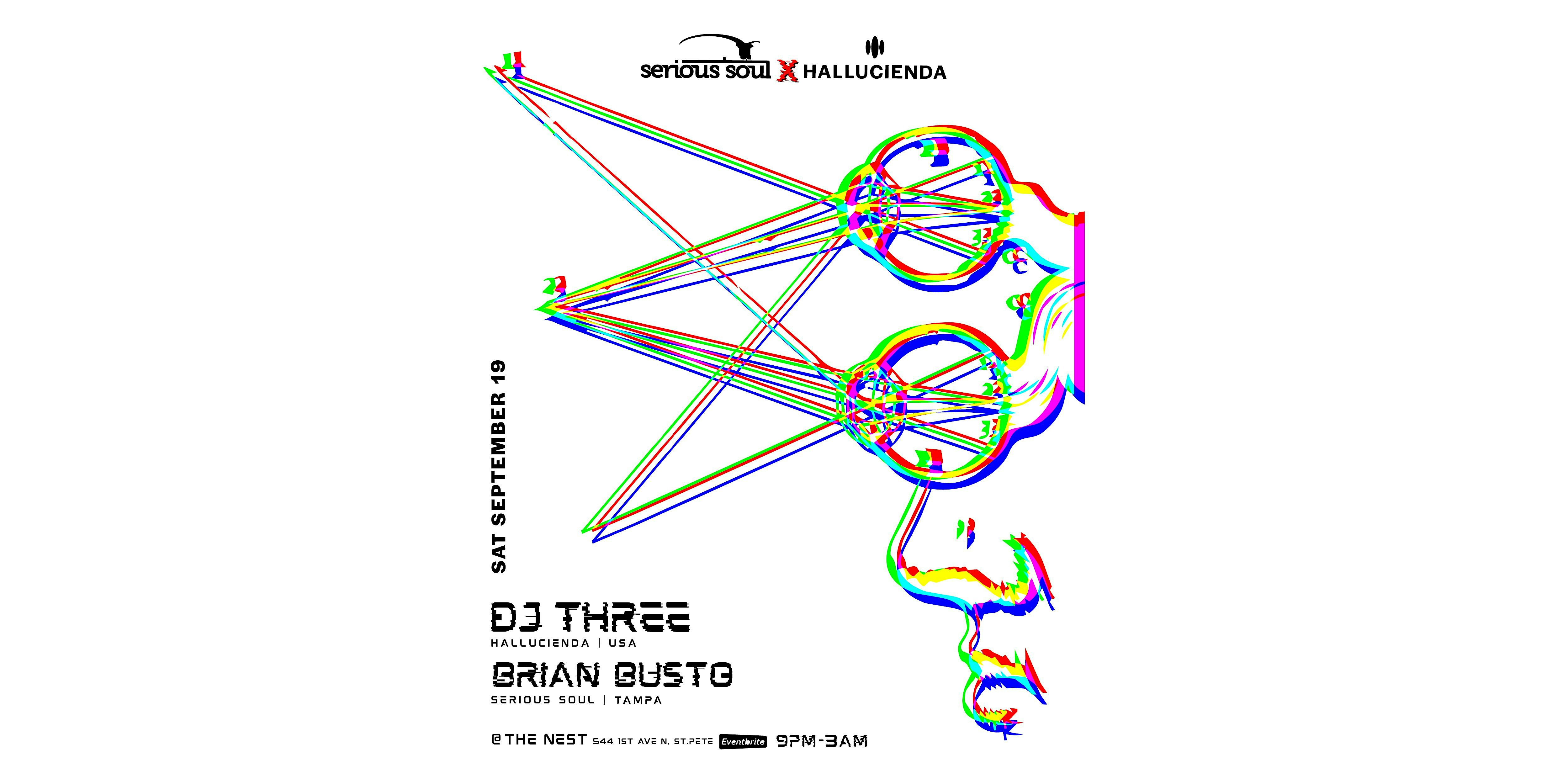 DJ THREE & BRIAN BUSTO (All Vinyl) at The Nest!