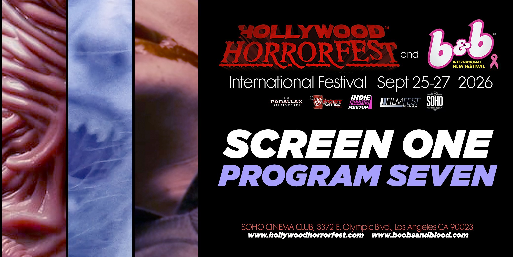 HOLLYWOOD HORRORFEST Program 7 (SCREEN ONE)