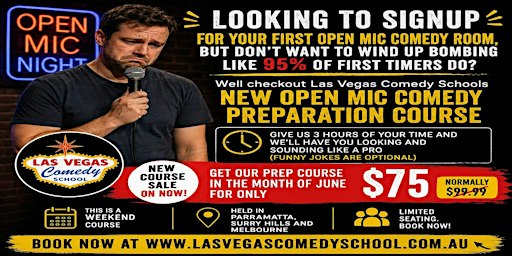 Open Mic Comedy Preparation Course - Surry Hills